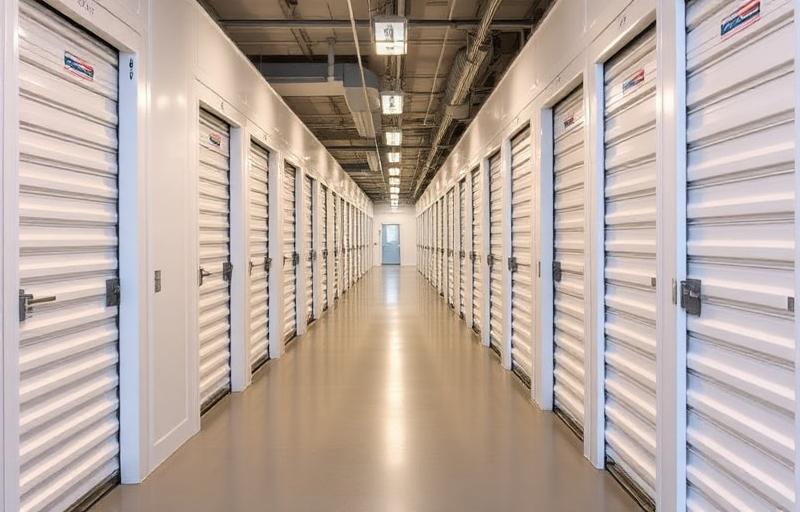 Minilager Kalbakken – hvite lagerenheter i rekker inne i et moderne anlegg nord i Oslo